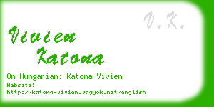 vivien katona business card